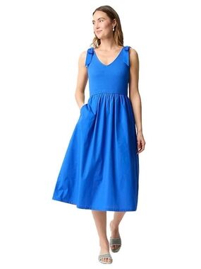 J. Crew Factory Vibrant Blue Maxi Dress